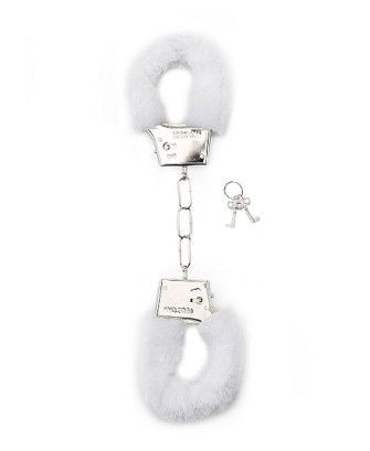 Furry Handcuffs - White