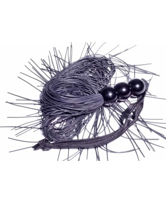 Silicone Whip Black 10"" - Fetish B - Series