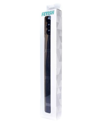 Silicone Whip Black 10"" - Fetish B - Series