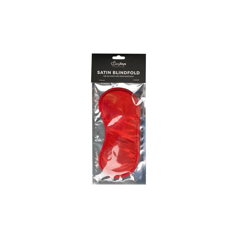 Maska-Red Satin Eye Mask