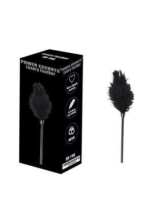 Luxury feather black