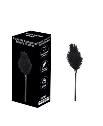 Luxury feather black