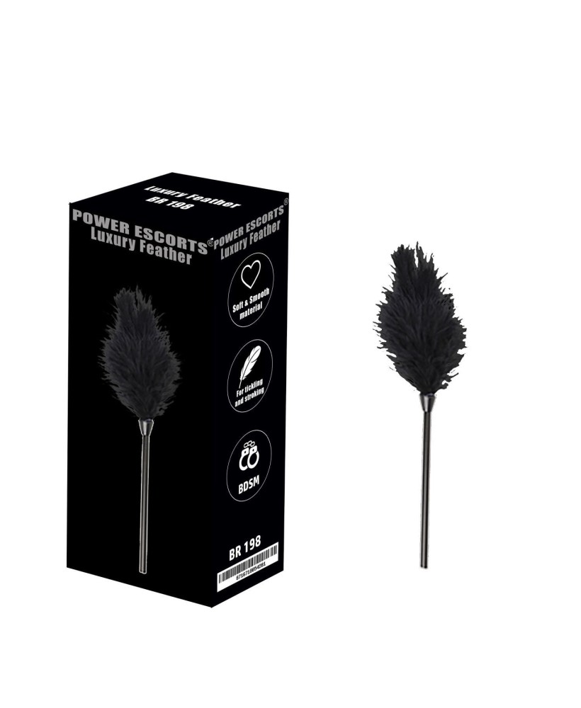 Luxury feather black