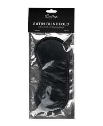 Maska-Black Satin Eye Mask
