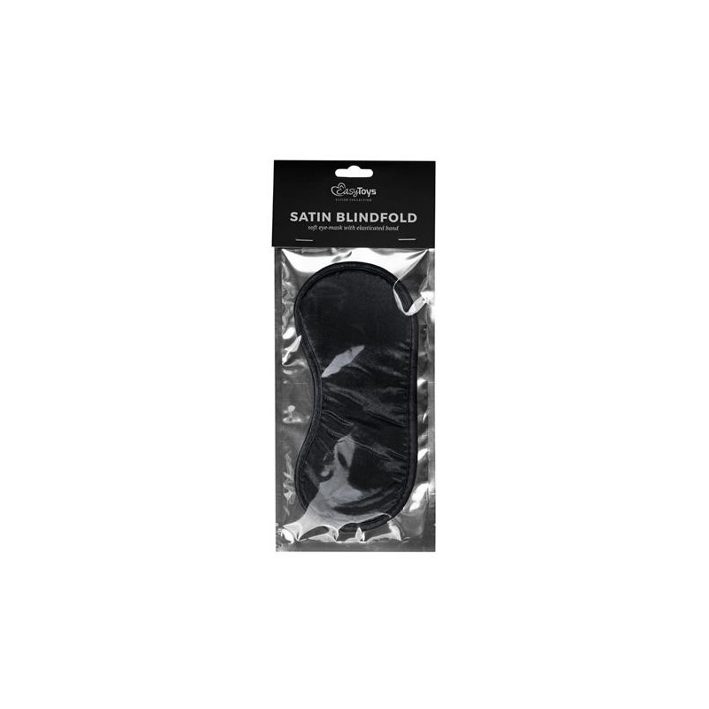 Maska-Black Satin Eye Mask