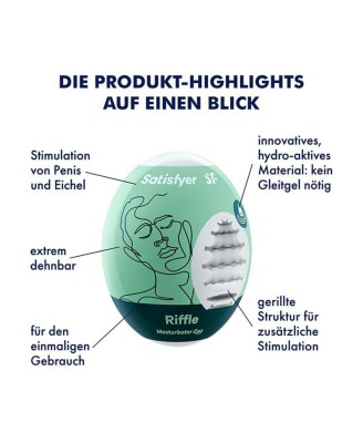 Satisfyer Masturbator Jajko - Masturbator Egg Single (Riffle)