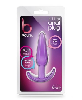 B YOURS SLIM ANAL PLUG PURPLE