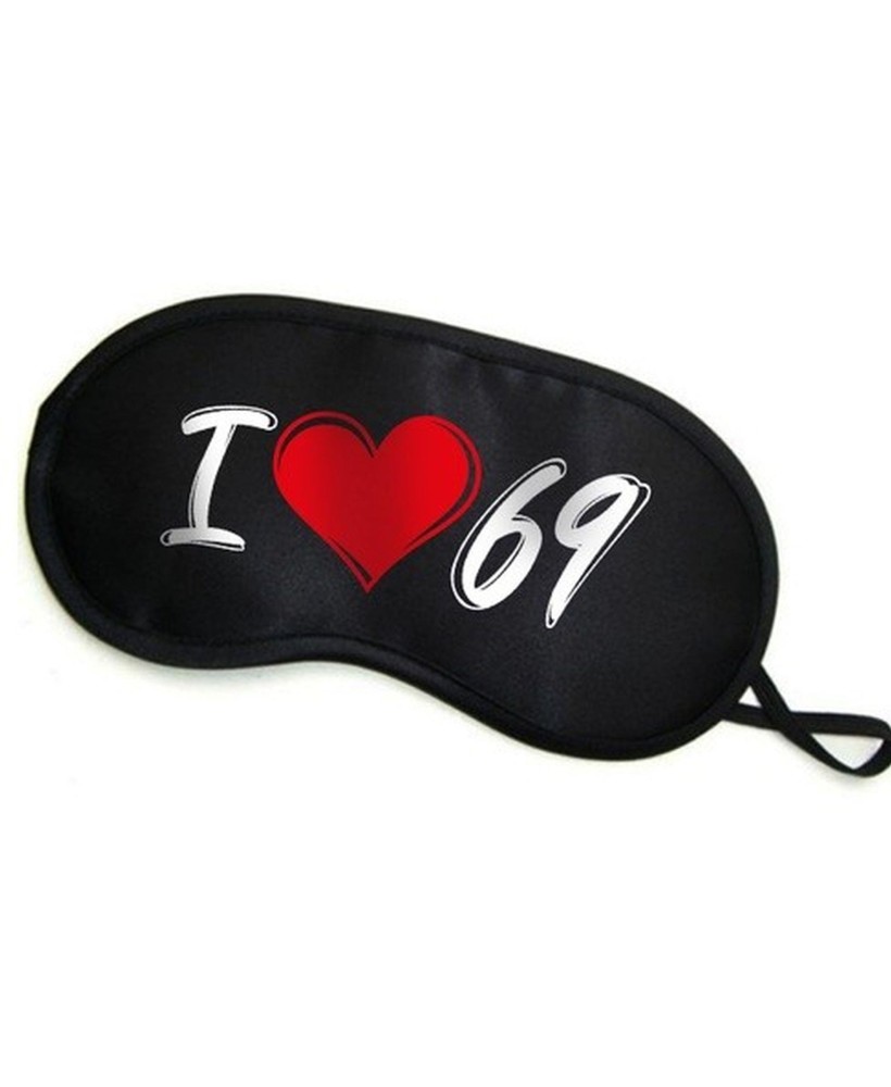 Maska- Opaska na oczy ""I LOVE 69""