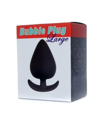Bubble Plug Large - Czarny Duży Korek Analny - Śr. 5 cm