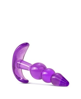 B YOURS TRIPLE BEAD ANAL PLUG PURPLE