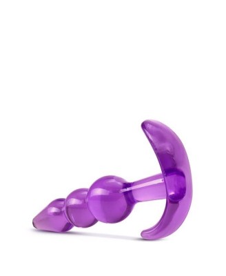 B YOURS TRIPLE BEAD ANAL PLUG PURPLE