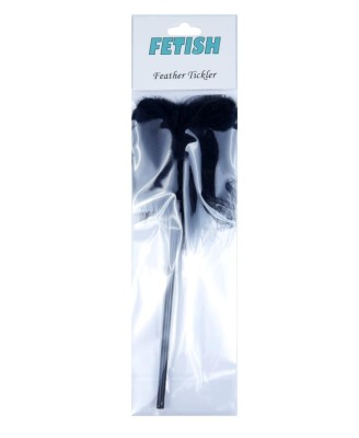 Feather Tickler Czarne - Delikatne piórko do pieszczot - B - Series Fetish