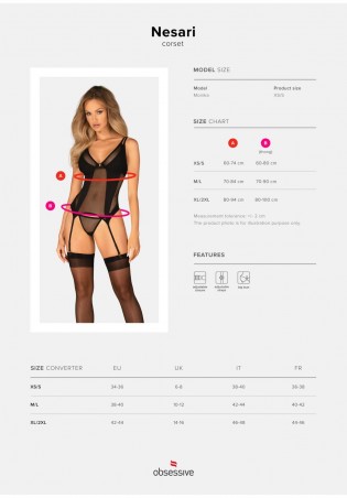 Nesari gorset i stringi  M/L