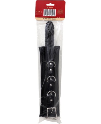 Fetish Fever - Cuffs with chain - Black