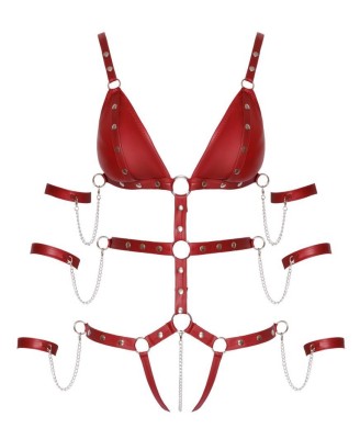 Bad Kitty Strap Body red XL