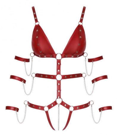 Bad Kitty Strap Body red XL