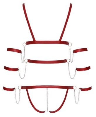 Bad Kitty Strap Body red XL