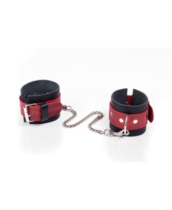 Kajdanki- Cuffs Crazy Horse Red, Small
