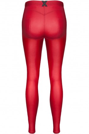 Bielizna - BRLIDIA001 legginsy czerwone rozmiar M