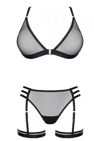 Bielizna-LadyX Adora XL  - biustonosz, stringi, podwiązki