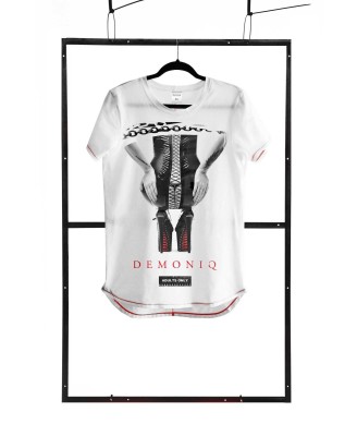 T-shirt men white S fashion