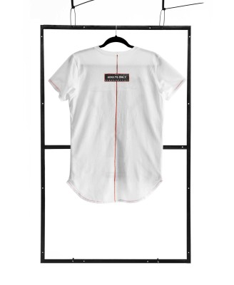 T-shirt men white S fashion