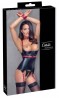 Cottelli Basque black/red M - Czarno-Czerwony Fetyszowy Gorset