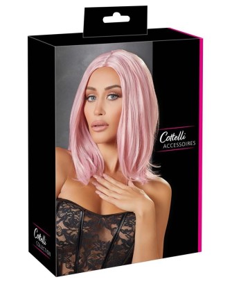 Wig, bob, pink