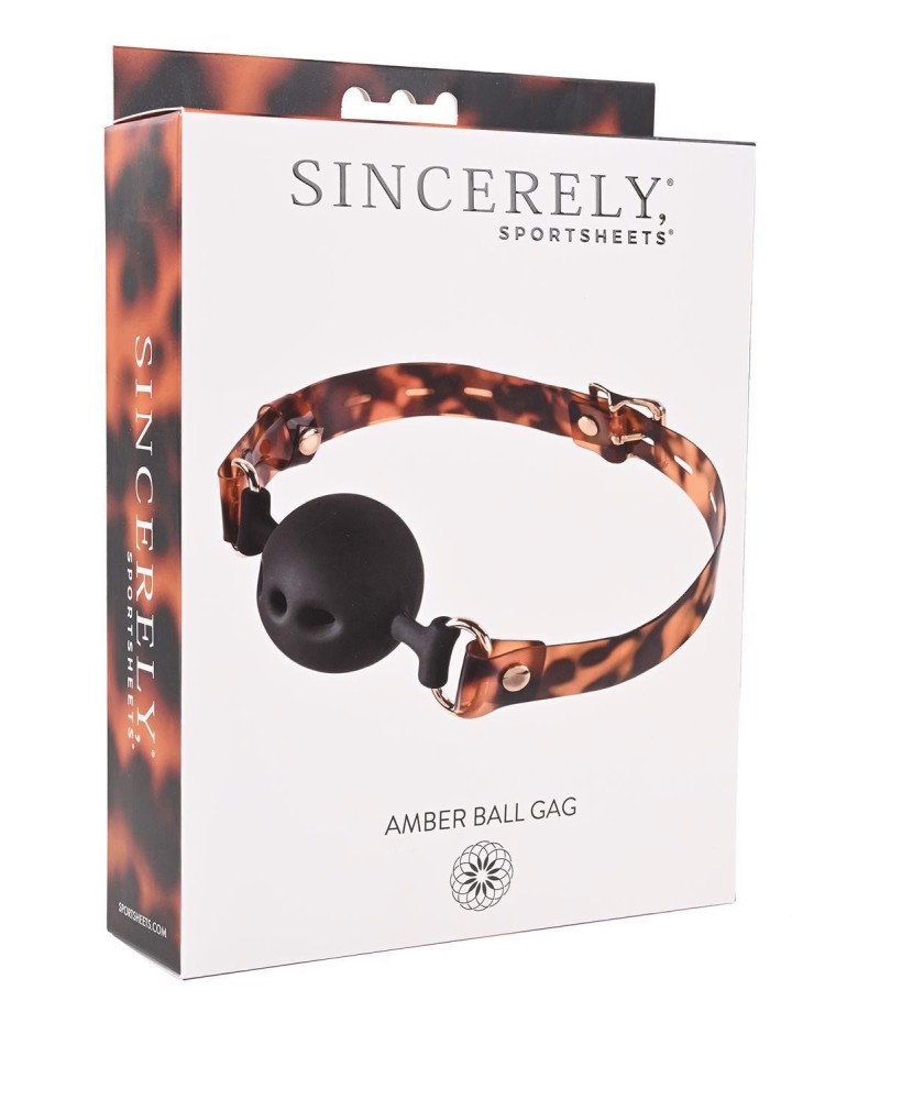 SPORTSHEETS AMBER BALL GAG