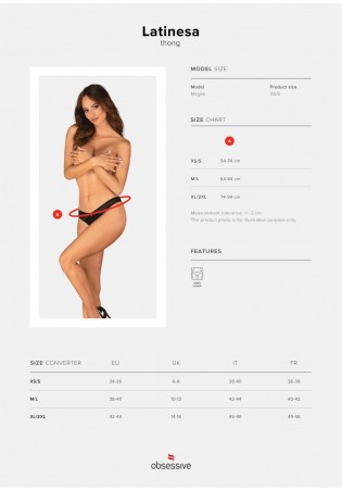 Latinesa stringi otwarte  M/L