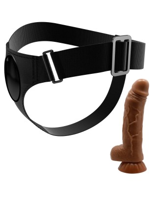 PRETTY LOVE - HARNESS BRIEFS- Micheal, Universal Strap-On, 7.0'' Dildo