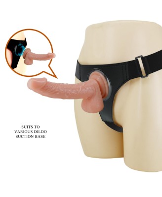 PRETTY LOVE - HARNESS BRIEFS- Kevin, Universal Strap-On, 7.2'' Dildo