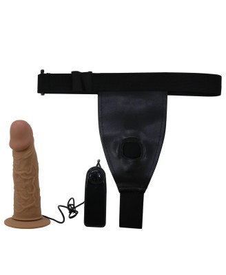 PRETTY LOVE - HARNESS BRIEFS- Draven Strap-On 6,8'' Dildo vibration
