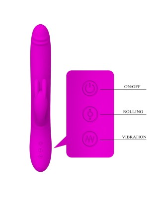 PRETTY LOVE - BYRON, 7 vibration functions, USB rechargeable
