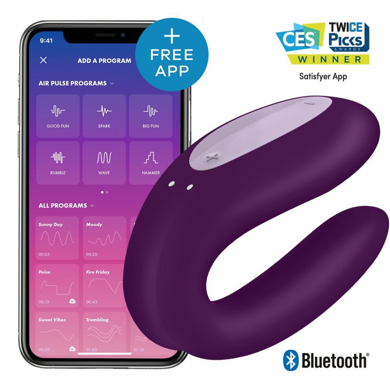 Satisfayer Double Joy Violet incl. Bluetooth and App