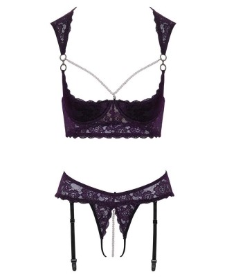 Shelf Bra Set Purple 75B/S