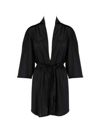 SYBILLA PEIGNOIR black S/M - Casmir