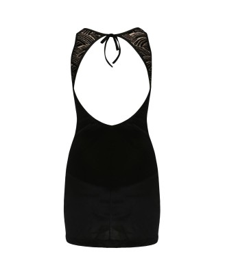 Bielizna-LARA CHEMISE black L/XL - Casmir