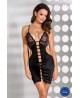 MEREDITH CHEMISE Czarna Halka Babydoll XXL/XXXL - Casmir