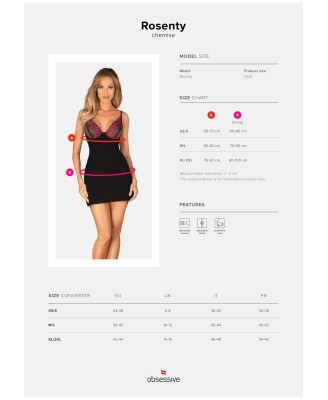 Rosenty koszulka i stringi XL/2XL