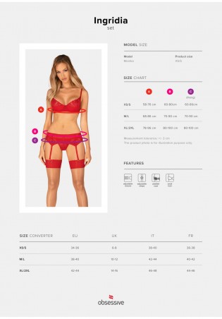 Ingridia komplet 3-częściowy   XS/S