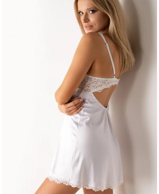 Bielizna-Amor Blanco koszulka i stringi biały  L/XL