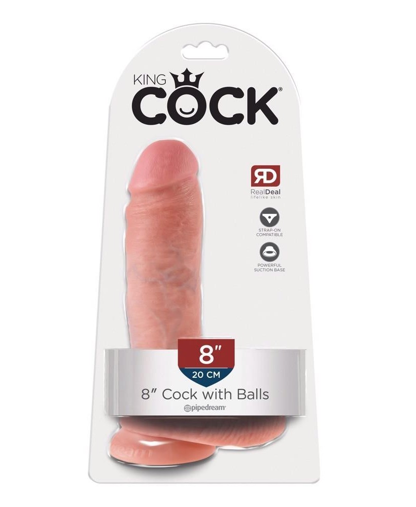 King Cock 8 inch Cock Balls Fl