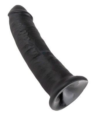 KC 9" Cock Dark - Czarne Realistyczne Dildo - 22,9 cm