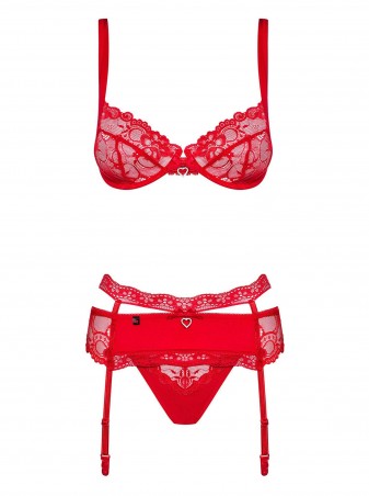 Bielizna-Heartina komplet 3-częściowy L/XL