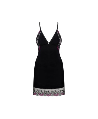 Vanessme koszulka i string - Obsessive - Czarna - L/XL