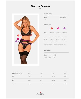 Donna Dream komplet 3-częściowy   XS/S