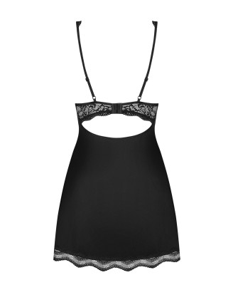Bielizna-Luvae babydoll i stringi czarne XXL