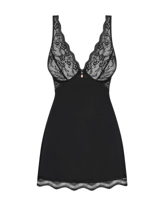 Bielizna-Luvae babydoll i stringi Czarny L/XL