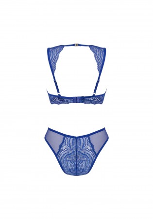 Bielizna-Giselia komplet 2-częściowy niebieski   XS/S